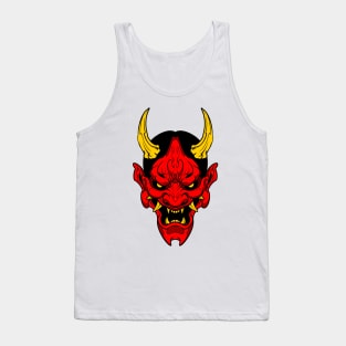 gold horn demon mask Tank Top